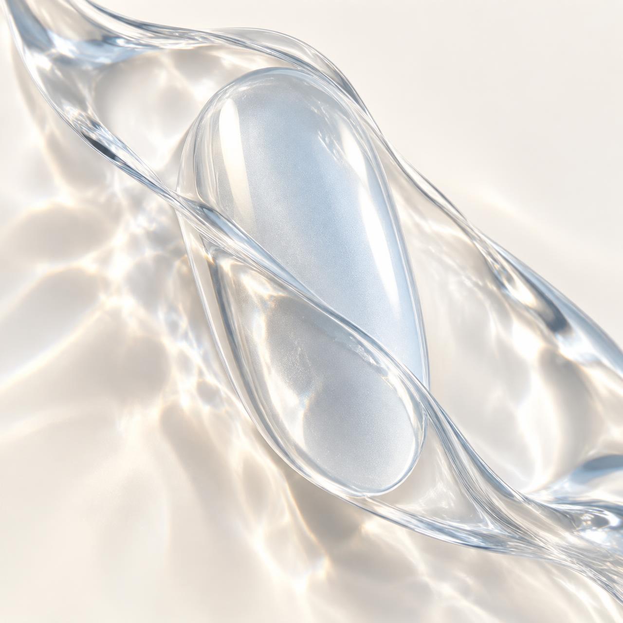 A translucent protective veil wrapping a nail form